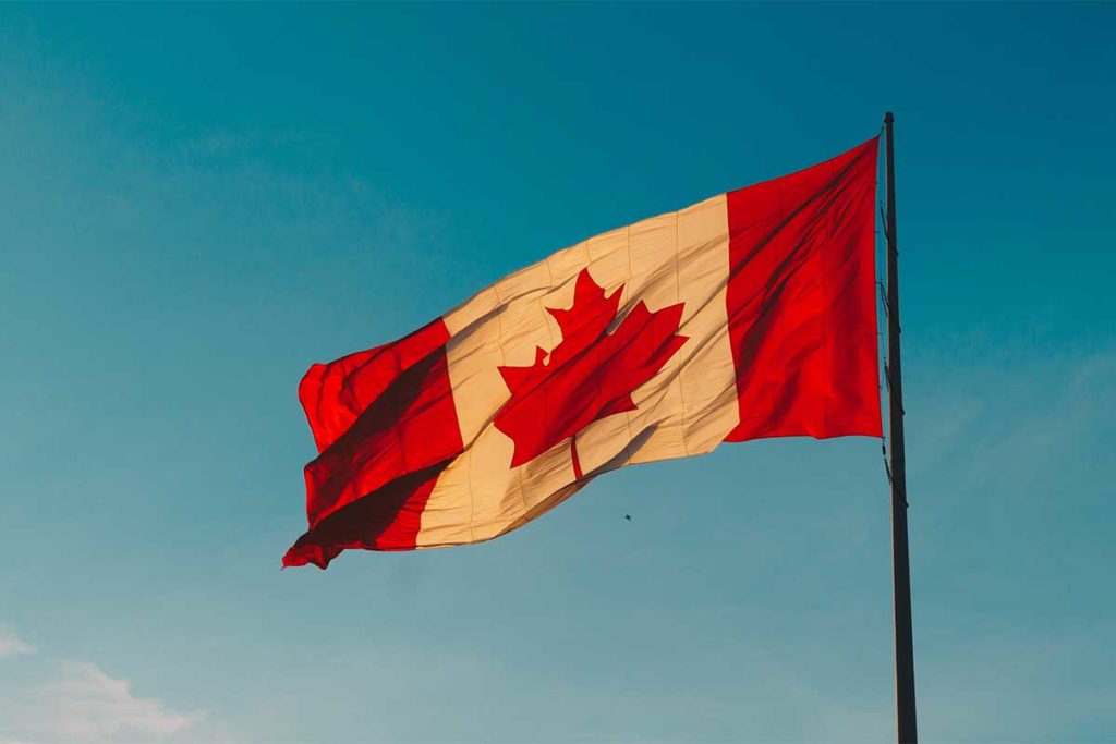 Biometrische Daten Kanada Flag