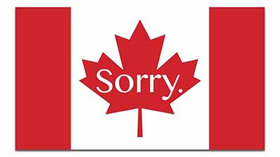 Sorry Kanada Entschuldigung