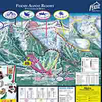 Kanada Fernie Skigebiet - Karte Fernie Alpin Resort