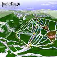 Kanada Powder King Skigebiet - Trail Map Full