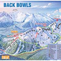 Lake Louise Skigebiet - Karte BACK BOWLS