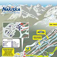 Kanada Nakiska Skigebiet - Karte