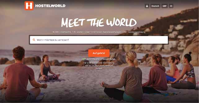 Beste Apps work and Travel Kanada - Hostelworld